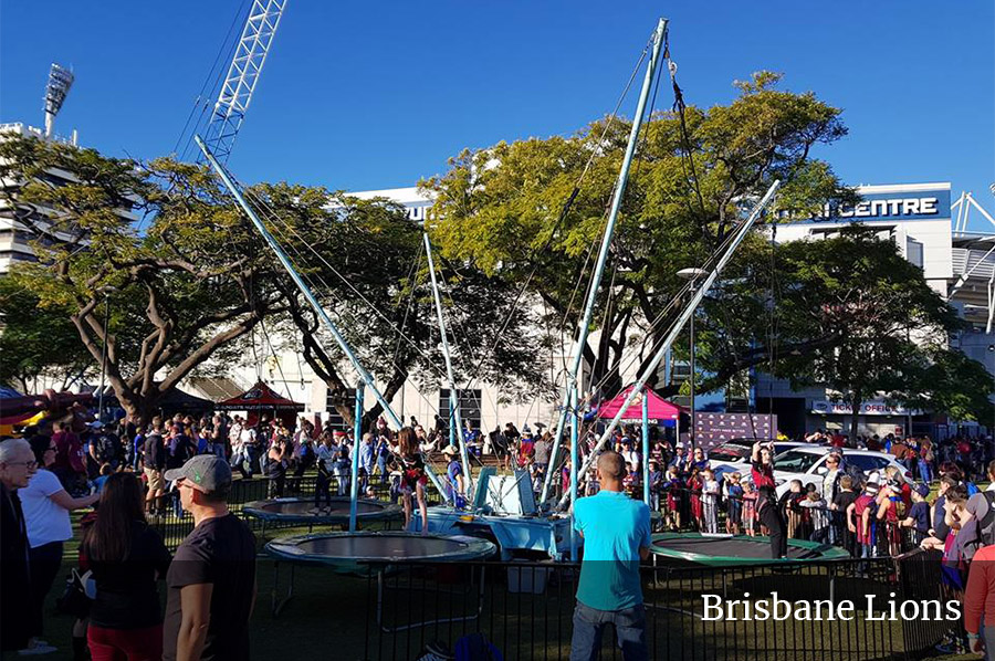 Set-up for Brisbane Lions